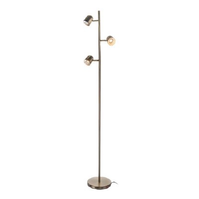 63" Silver 3 Light Floor Lamp