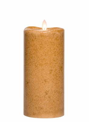 8" x 3.75" Spice Mottled LED Pillar Candle