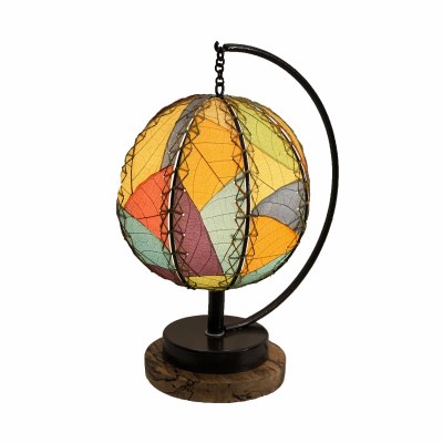 17" Multicolored Pendulum Shade Table Lamp