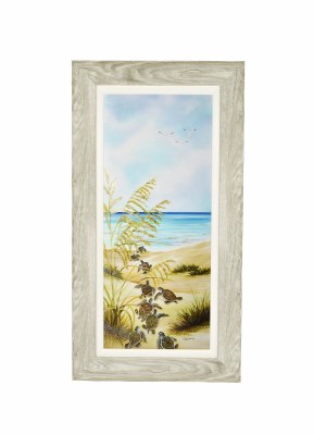 43" x 23" Turtle March 1 Gel Framed