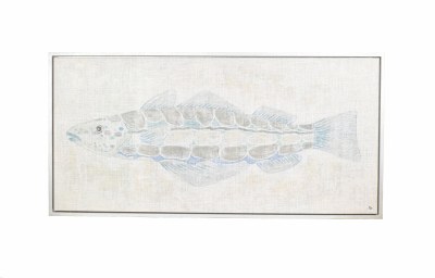 28" x 56" Slim Fish Canvas Framed