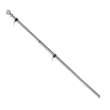 39"-60" Silver Extendable Flagpole
