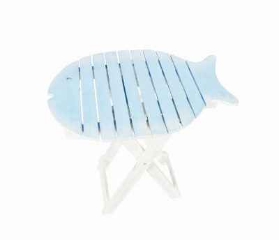 Light Blue Fish Folding Table