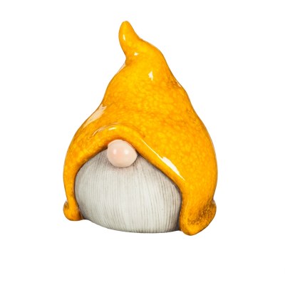 5" Yellow Hat Ceramic Gnome