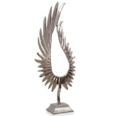 31" Silver Wing Sculpture
