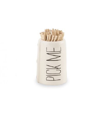 2" Pick Me Tooth Pick Holder by Mud Pie