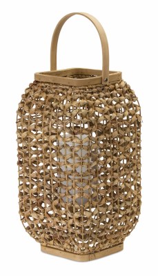 16" Natural Wicker Lantern