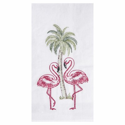 18" x 27" Flamingo Palms Flour Sack Kitchen Towel