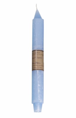 10" Crystal Blue Timber Trunk Taper Candle