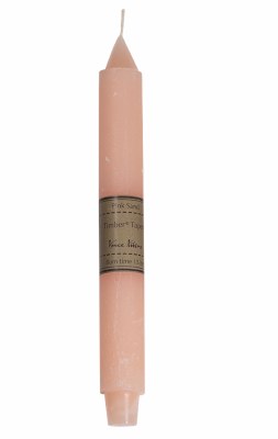 10" Pink Sand Timber Trunk Taper Candle