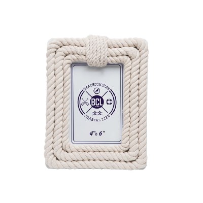 4" x 6" Cream Rope Picture Frame