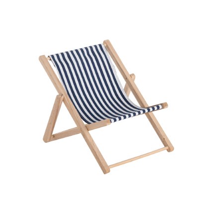 7" Navy and White Stripe Sling Chair