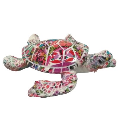 4" Multicolored Polystone Turtle