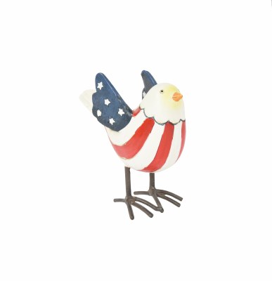 4" White Head Patriotic Bird