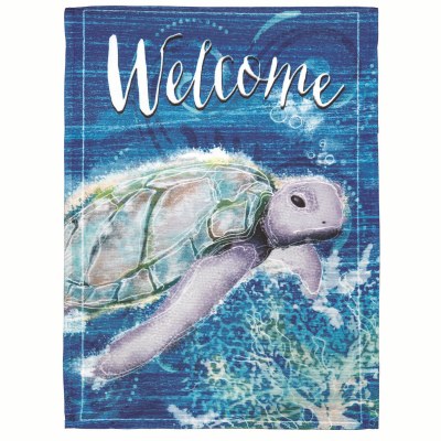 42" x 29" Welcome Turtle Garden Flag