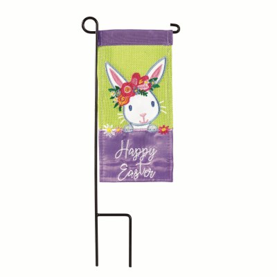 4" x 8" Easter Garden Flag With Pole