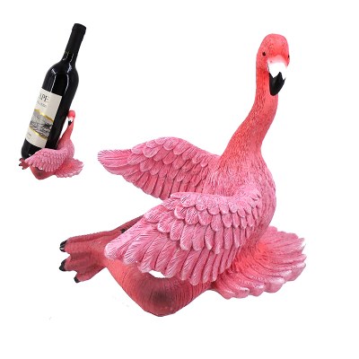 6" Pink Flamingo Wine Bottle Holder