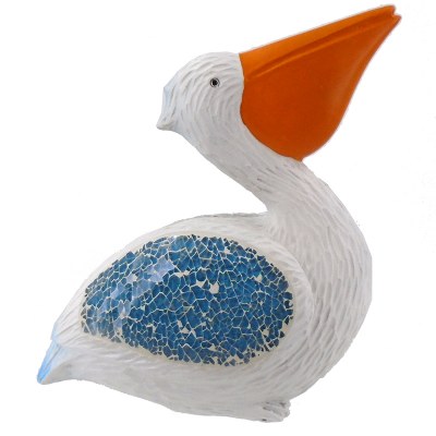 8" Pelican With Mosaic Details