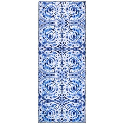 1.9' x 4.6' Shibori Blue Rug