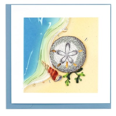 6" x 6" Quilling Sand Dollar Card