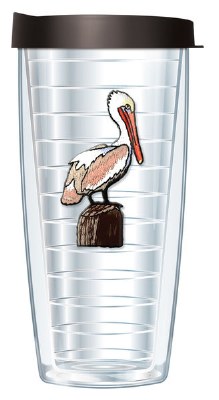 16 Oz Pelican Tall Tumbler With Black Lid