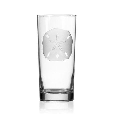 15 Oz Sand Dollar Etched Cooler Glass