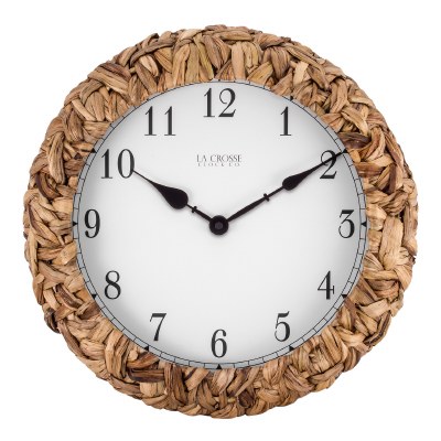 14" Round Palm Wrap Wall Clock