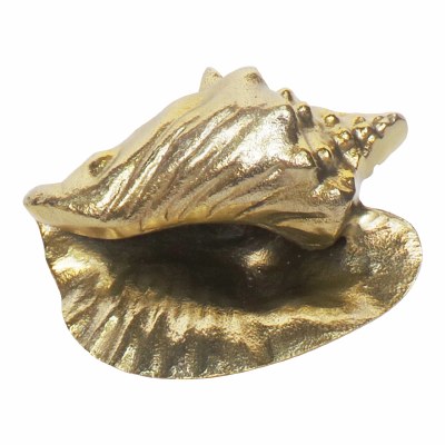 8" Gold Metal Conch