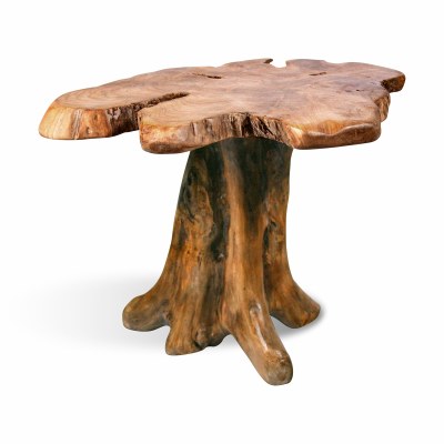 19" Teak Trunk Table