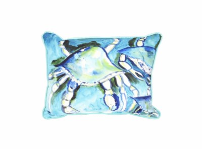 11" x 14" White Crabs Indoor and Outdoor Pillow