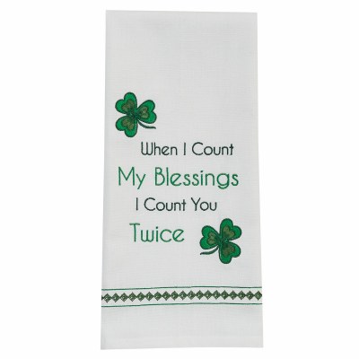 28" x 18" Count Blessings Kitchen Towel