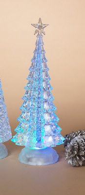 13" LED Acrylic Tree With Thin Star Topper