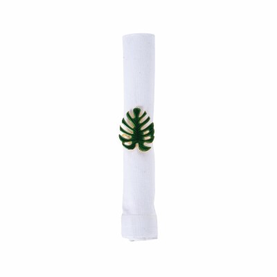 2" Green Monstera Leaf Napkin Ring