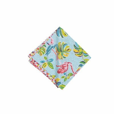 20" Flamingo Garden Reversible Napkin