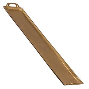 25" Gold Narrow Metal Tray