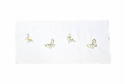 36" Metallic Butterfly Runner