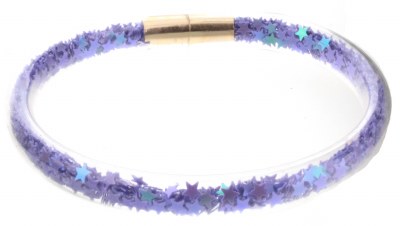 Purple Star Tube Kids Bangle