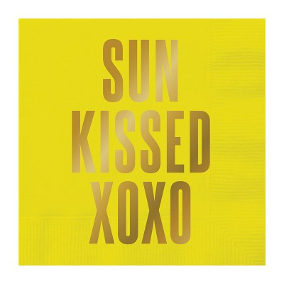 5" Square Sun Kissed Beverage Napkin