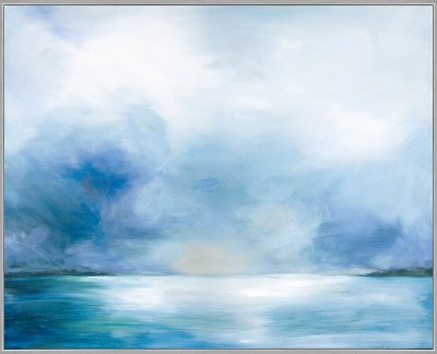 50" x 62" Calming Waters Framed Canvas