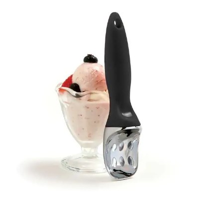 8" Red Ultimate Ice Cream Scoop With Scallops