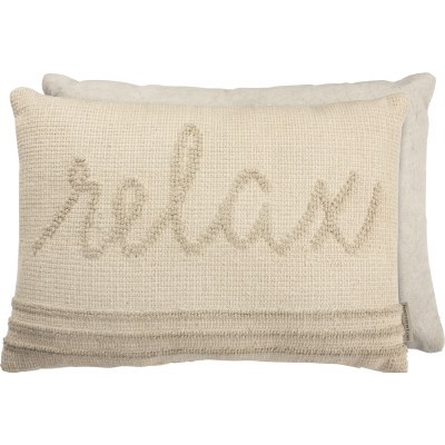 14" x 20" Beige Relax Pillow