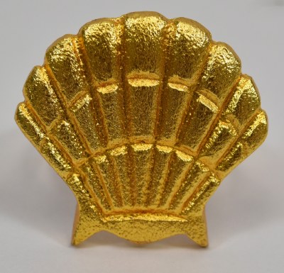 Gold Scallop Shell Metal Napkin Ring