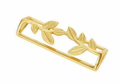 Gold Leaf Buckle Napkin Ring