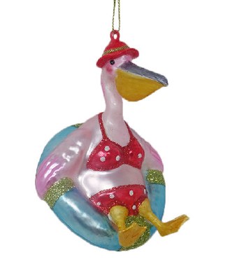 3.5" Pelican Inner Tube Ornament