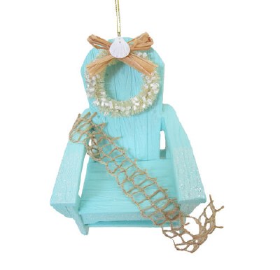 4" Seafoam Beach Chair Ornament