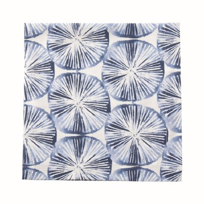 20" Square Blue Sea Stars Fabric Napkin