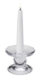 2.75" Clear Glass Taper or Pillar Candleholder