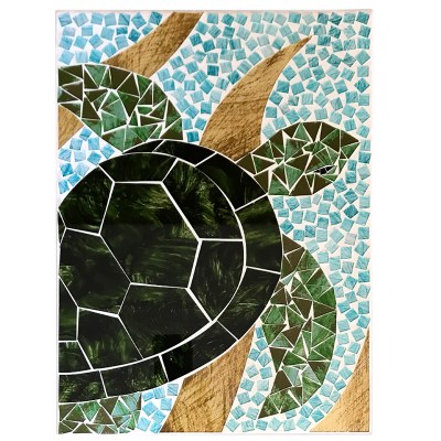 16" x 12" Turtle Mosaic Plaque