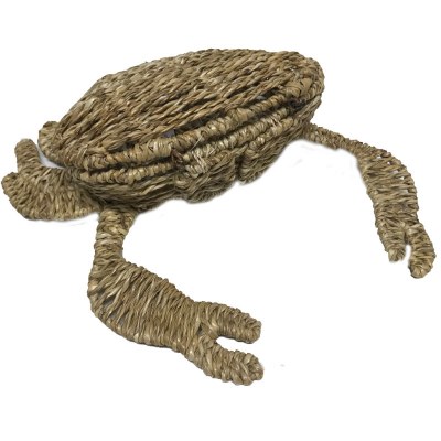 15" Natural Crab Shaped Basket