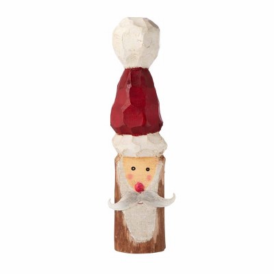 14" Wood Carved Santa by Mud Pie